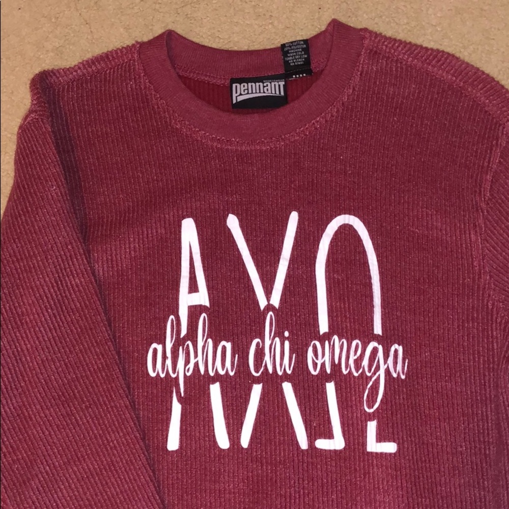 Alpha Chi Omega Corded Sweatshirt